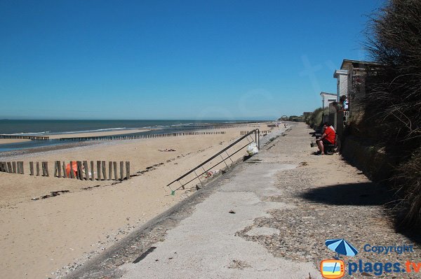 Digue beach in Sangatte in France