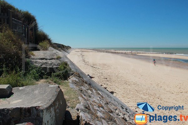 Central beach of Sangatte