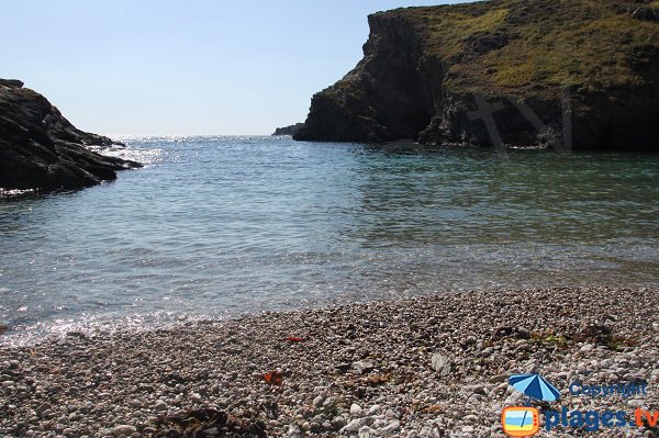 Landscape of Domois Cove in Belle Ile - Bangor