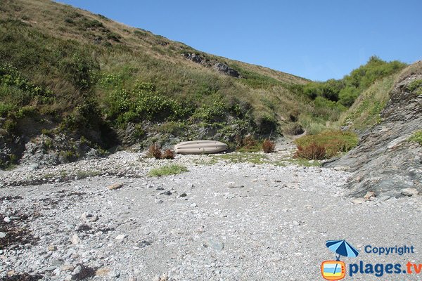 Environnement de la crique de Domois à Belle Ile