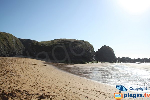 Plage de Donnant en fin d'après midi - Belle Ile