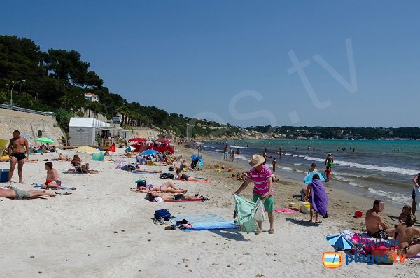 Foto della spiaggia Dorata di Sanary sur Mer