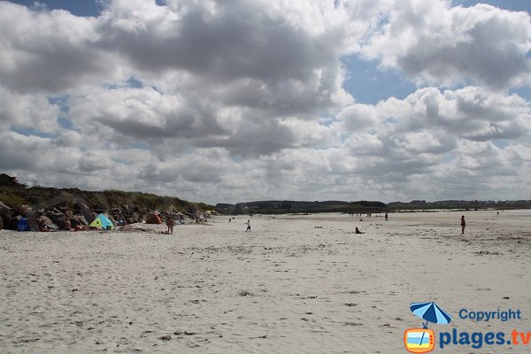 Sud de la plage du Dossen - Santec