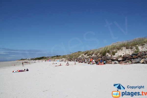 Photo de la plage du Dossen de Santec - Bretagne