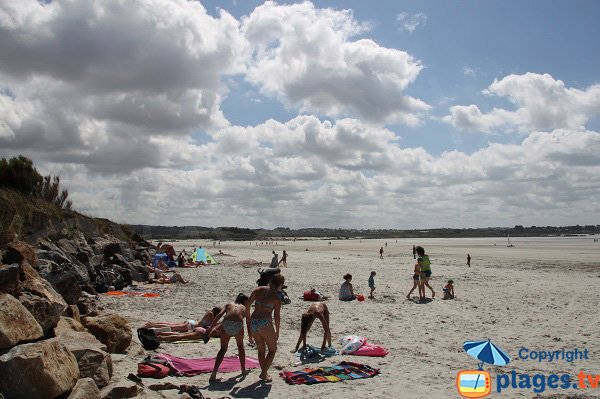 Large beach in Santec