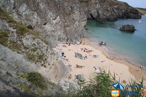 Photo de la crique naturiste de Belle Ile en Mer - Dotchot