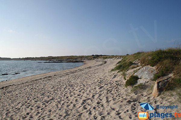 Photo de la plage du Dourlin sur l'Ile Grande (Pleumeur Bodou)