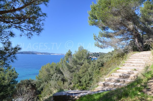 Stairs of Monaco beach - Le Pradet