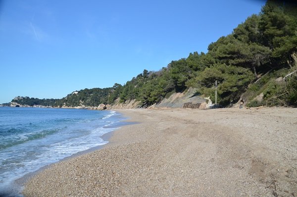 Monaco beach in Le Pradet in France