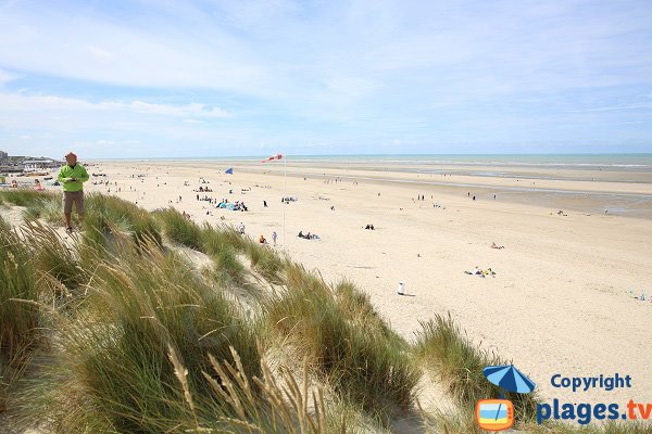 Spiaggia delle Dune di Le Touquet con vista sul centro della città