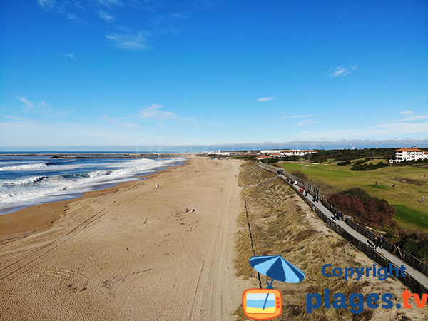 Photo de la plage des Dunes à Anglet