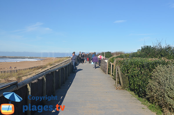 Promenade along Dunes beach in Anglet