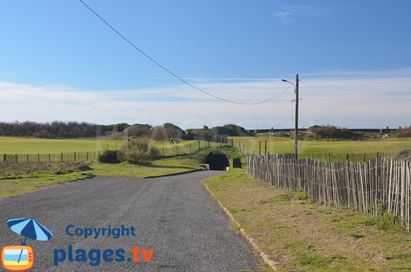 Access to Dunes beach in Anglet