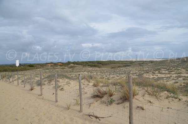 Vista del semaforo e la Dune du Pilat - Cap Ferret