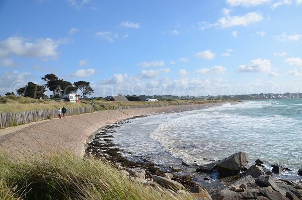 Plage des dunes à Penvénan zone de gauche - marée haute