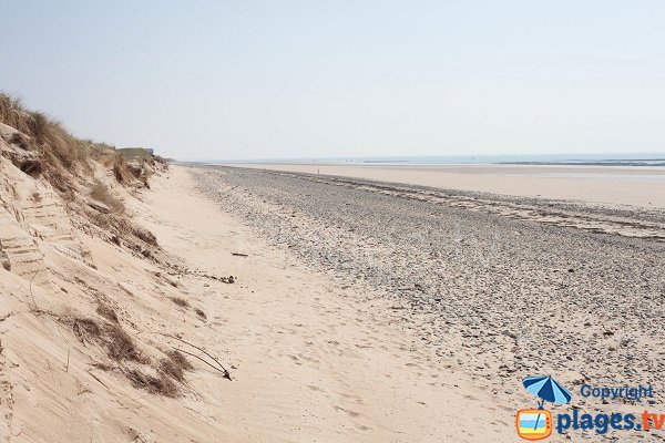 Dunes beach in Portbail in France