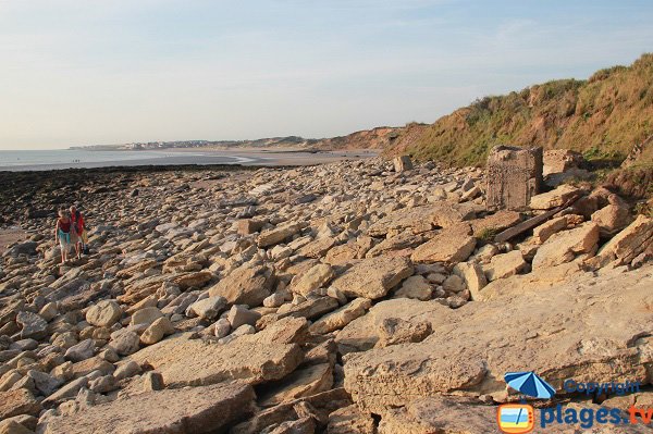 Pointe aux Oies and beach in Wimereux