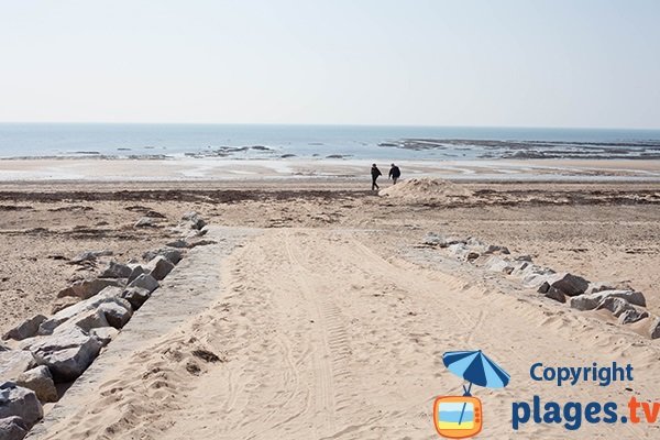 Plage de St Georges de la rivière à marée descendante