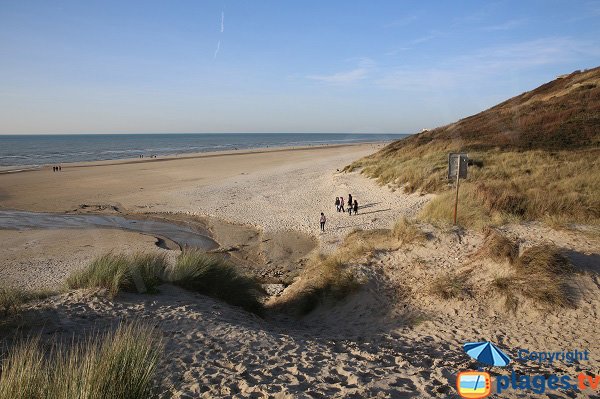 Wild beach between Hardelot and Equilen - Ecault