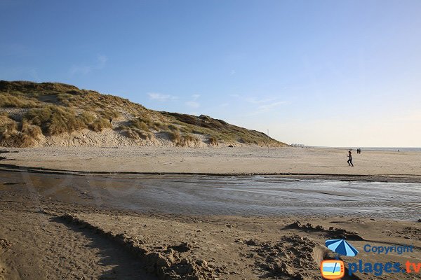 Plage d'Ecault avec vue sur Hardelot