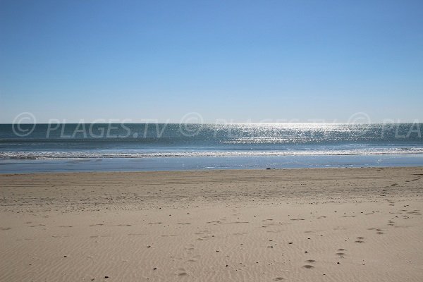 Plage des Echirolles dans le quartier du Couchant de La Grande Motte