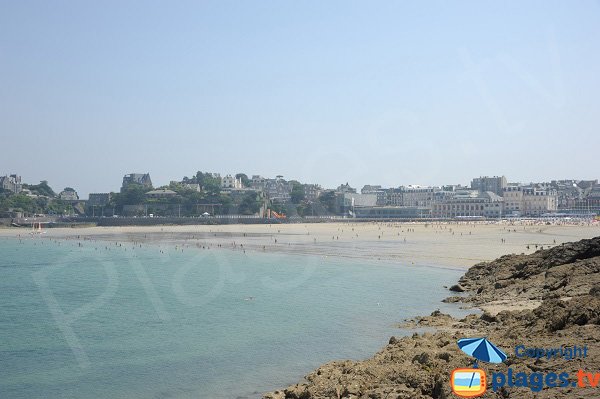 Ecluse beach in Dinard in France