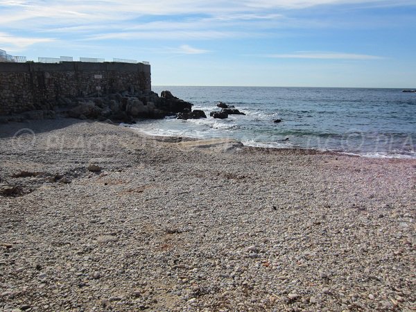 Stones on the Eden Roc beach of Bandol