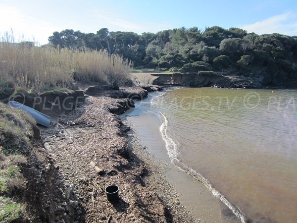 Plage de l'Eigade au nord-ouest de la presqu'île de Giens