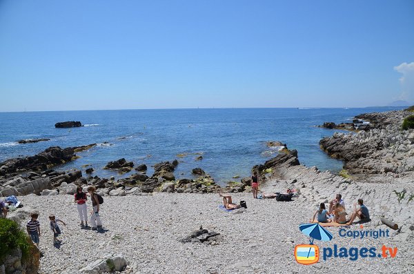 Photo de la plage de l'Eilen Roc du Cap d'Antibes