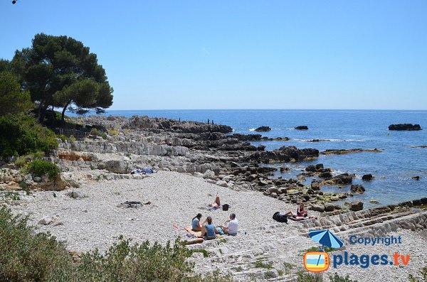 Eilen Roc beach in Cap d'Antibes in France