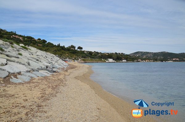 Sand beach of Elephant in Sainte Maxime 