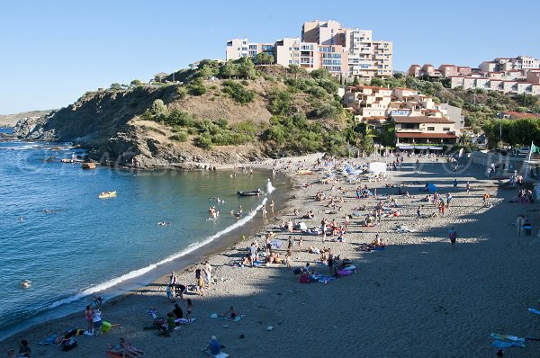 Spiaggia di Les Elmes a Banyuls sur Mer - Francia