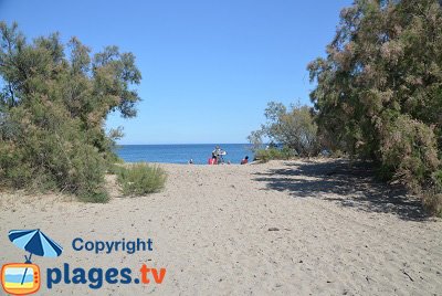 Beach in Elne in France