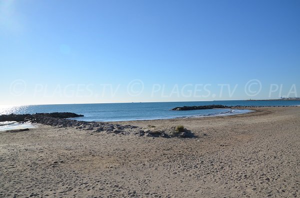 Public beach in Frontignan