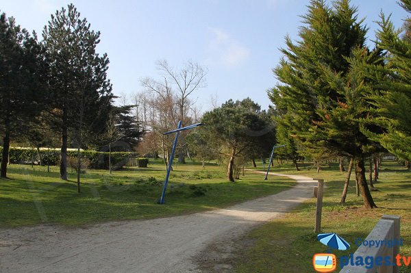 Aire de détente sur la presqu'ile de Perharidi