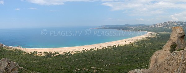 Photo de la plage d'Erbaju dans le golfe de Roccapina