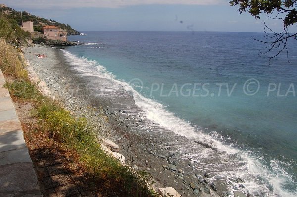 Erbalunga beach in Cap Corse in Brando - Corsica