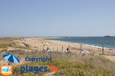 Beach in Erdeven in France