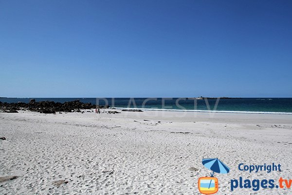 Plage d'Erleac'h à Saint Pabu en Bretagne