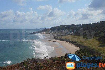 Beach in Erquy in France