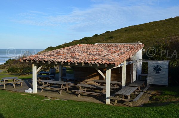 Spuntino sulla spiaggia Erretegia di Bidart