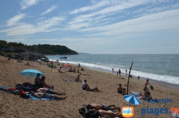 Plage à proximité du jardin botanique de St Jean de Luz