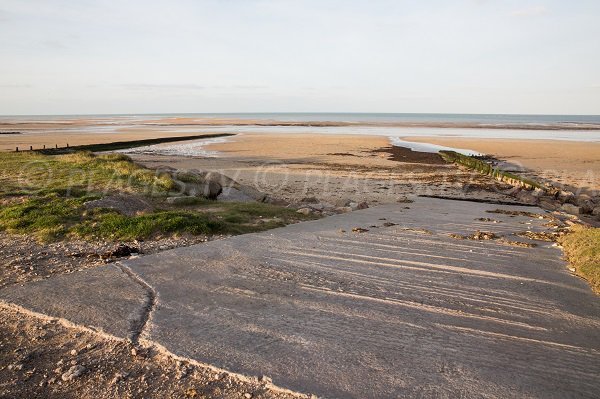 Edit beach in Courseulles sur Mer in Normandy