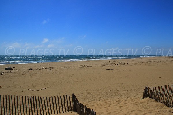  L'accesso alla spiaggia Est di Portiragnes