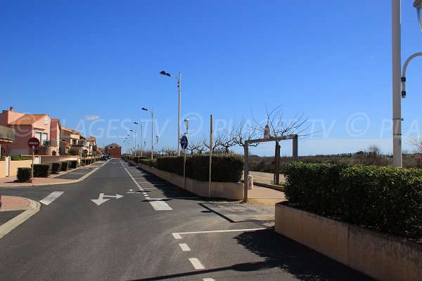 Boulevard du Front de Mer à Portiragnes