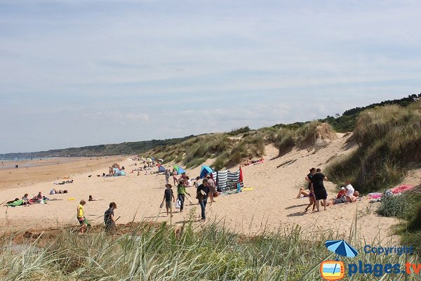 Beach below the American cemetery of Saint Laurent sur Mer