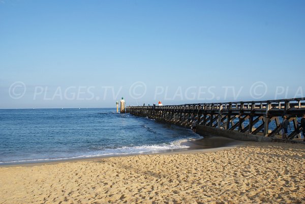 Estacade beach in Capbreton - France