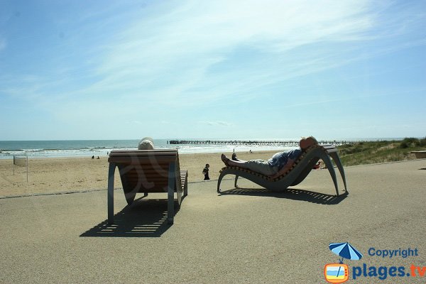 Foto della spiaggia Estacade a Saint Jean de Monts in Francia