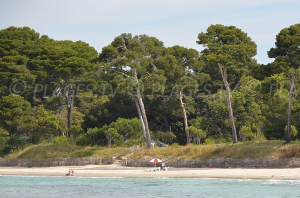 Plage de sable fin de l'Estagnol à Bormes les Mimosas