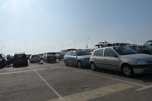 Parking de la plage des Estagnots à Seignosse